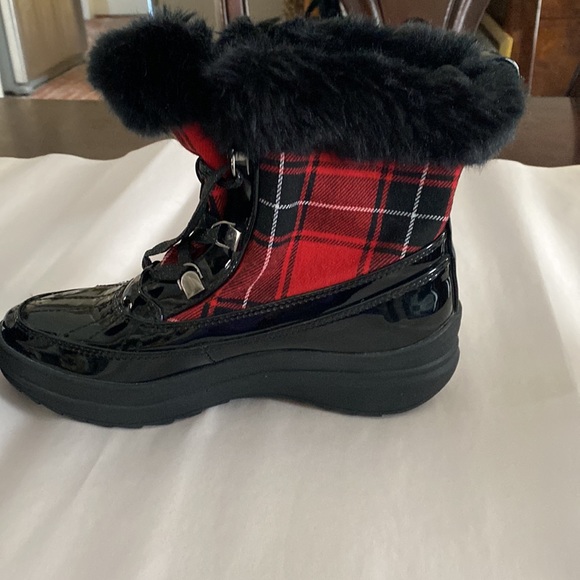 Anne Klein Sport Woman’s Gayla Mid - Calf Snow Boots Size 5.5 M. Lace up - Picture 7 of 7